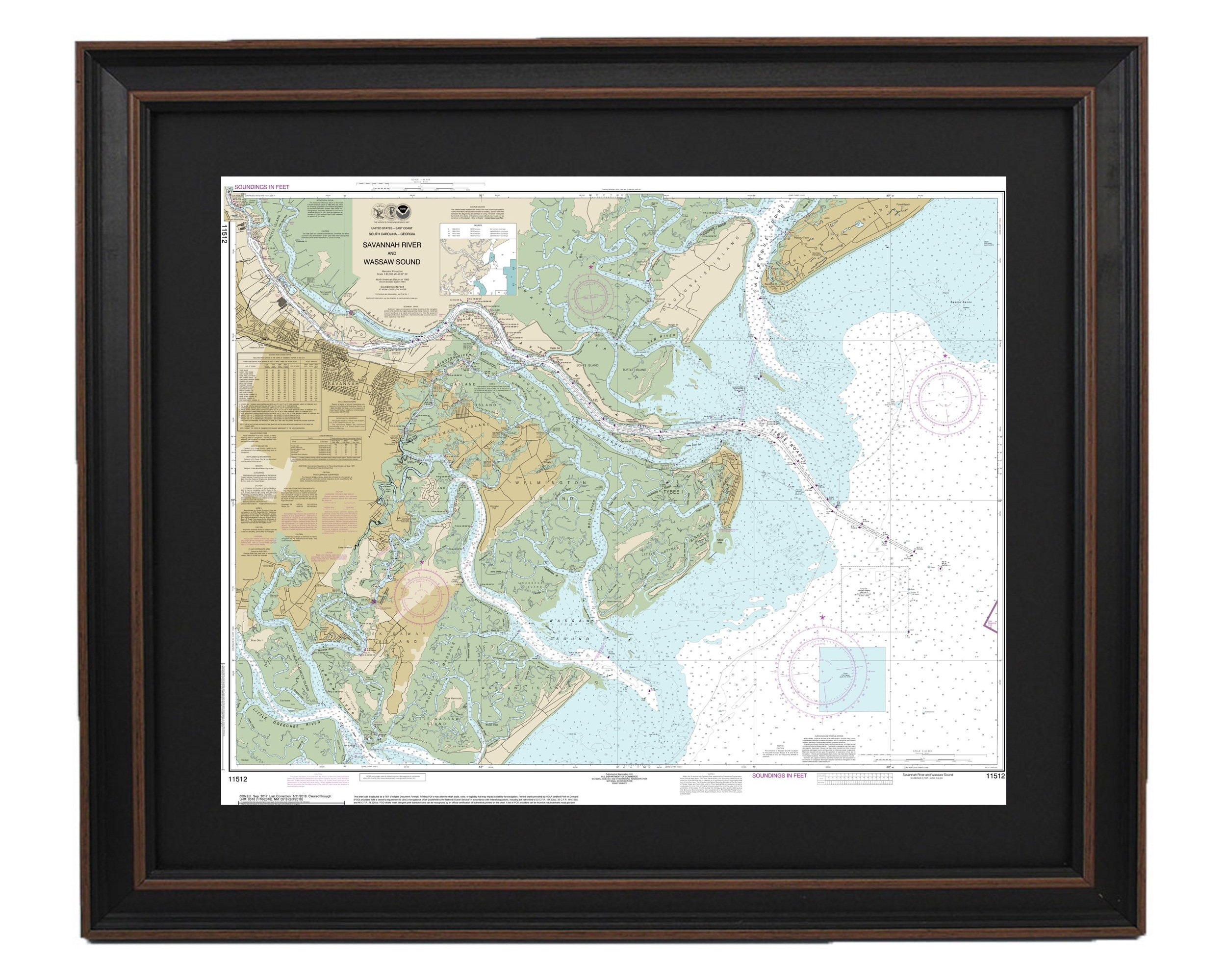 Longshore Tides Savannah River And Wassaw Sound Nautical Chart